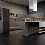 Кухня из каменного шпона ЛАТА LOFT
